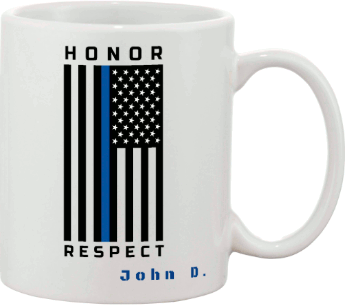 Police Blue Line Honor & Respect